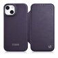 iCarer Leather iPhone 14 Flip Magnetic MagSafe Leather Dark Purple (WMI14220713-DP) hind ja info | Telefonide kaitsekaaned ja -ümbrised | hansapost.ee