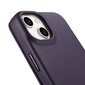 iCarer Leather iPhone 14 Flip Magnetic MagSafe Leather Dark Purple (WMI14220713-DP) цена и информация | Telefonide kaitsekaaned ja -ümbrised | hansapost.ee