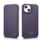 iCarer Leather iPhone 14 Flip Magnetic MagSafe Leather Dark Purple (WMI14220713-DP) hind ja info | Telefonide kaitsekaaned ja -ümbrised | hansapost.ee