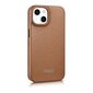 iCarer Leather iPhone 14 Flip Magnetic MagSafe Brown (WMI14220713-BN) цена и информация | Telefonide kaitsekaaned ja -ümbrised | hansapost.ee
