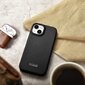 iCarer Leather iPhone 14 Flip Magnetic MagSafe Black (WMI14220713-BK) hind ja info | Telefonide kaitsekaaned ja -ümbrised | hansapost.ee