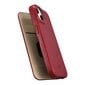 iCarer Leather iPhone 14 Plus Flip Magnetic MagSafe red (AKI14220707-RD) hind ja info | Telefonide kaitsekaaned ja -ümbrised | hansapost.ee