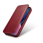 iCarer Leather iPhone 14 Plus Flip Magnetic MagSafe red (AKI14220707-RD) hind ja info | Telefonide kaitsekaaned ja -ümbrised | hansapost.ee