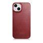 iCarer Leather iPhone 14 Plus Flip Magnetic MagSafe red (AKI14220707-RD) hind ja info | Telefonide kaitsekaaned ja -ümbrised | hansapost.ee