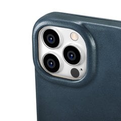 Кожаный чехол iCarer для iPhone 14 Pro Flip с магнитным MagSafe, синий (AKI14220706-BU) цена и информация | Чехлы для телефонов | hansapost.ee