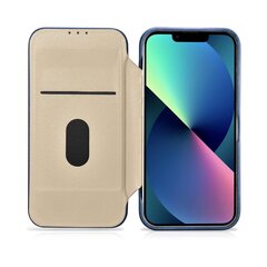 iCarer Leather iPhone 14 Pro Flip Magnetic MagSafe Blue (AKI14220706-BU) hind ja info | Telefonide kaitsekaaned ja -ümbrised | hansapost.ee
