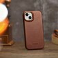 iCarer Leather iPhone 14 Flip Magnetic MagSafe Brown (AKI14220705-BN) цена и информация | Telefonide kaitsekaaned ja -ümbrised | hansapost.ee