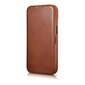 iCarer Leather iPhone 14 Flip Magnetic MagSafe Brown (AKI14220705-BN) цена и информация | Telefonide kaitsekaaned ja -ümbrised | hansapost.ee