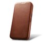 iCarer Leather iPhone 14 Flip Magnetic MagSafe Brown (AKI14220705-BN) цена и информация | Telefonide kaitsekaaned ja -ümbrised | hansapost.ee