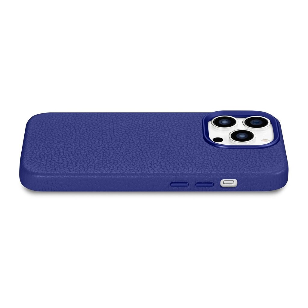 iCarer Litchi Leather iPhone 14 Pro Max Magnetic with MagSafe Dark Blue (WMI14220712-DB) hind ja info | Telefonide kaitsekaaned ja -ümbrised | hansapost.ee