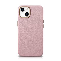 Кожаный чехол iCarer Litchi для iPhone 14 с магнитный MagSafe, фиолетовый (WMI14220709-PK) цена и информация | Чехлы для телефонов | hansapost.ee