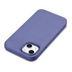 Кожаный чехол iCarer для iPhone 14 Light, фиолетовый (WMI14220705-LP) (совместим с MagSafe) цена и информация | Чехлы для телефонов | hansapost.ee