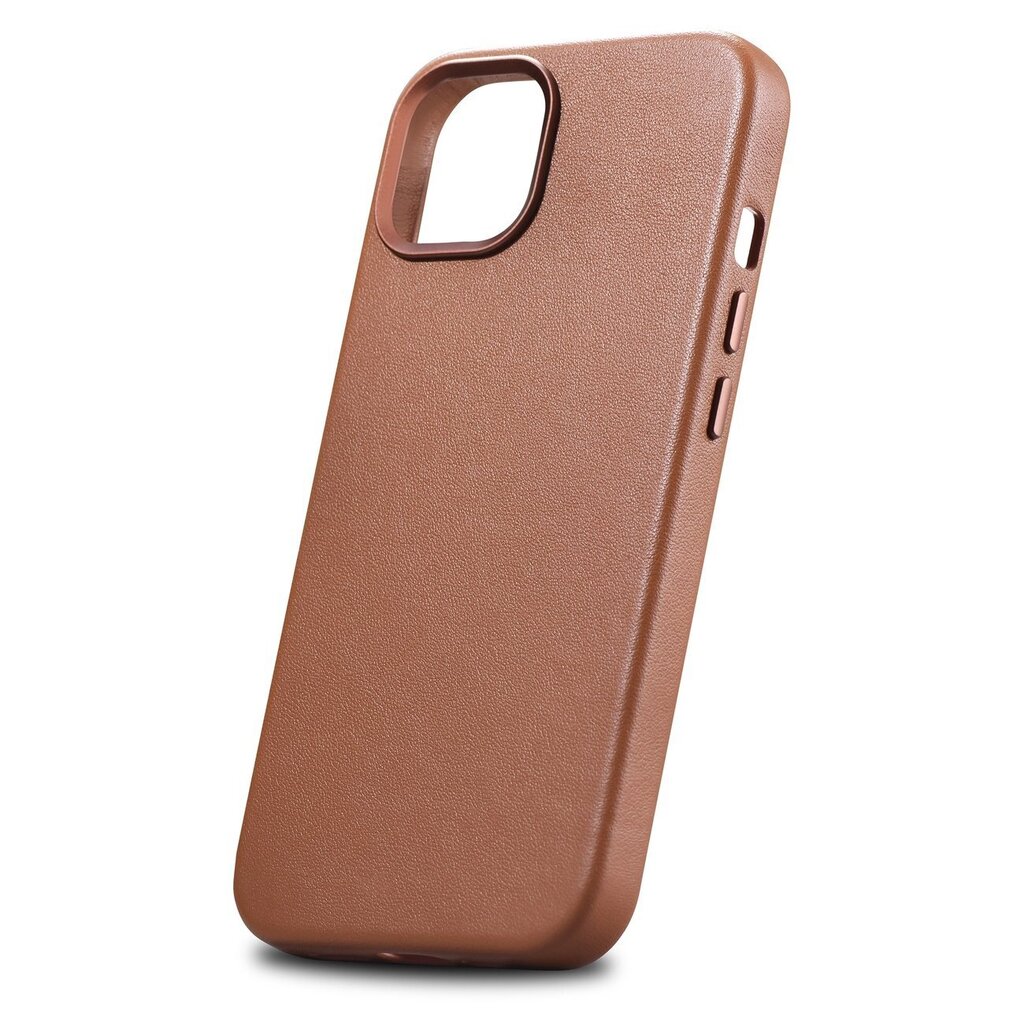 iCarer Leather iPhone 14 brown (WMI14220705-BN) (MagSafe Compatible) hind ja info | Telefonide kaitsekaaned ja -ümbrised | hansapost.ee