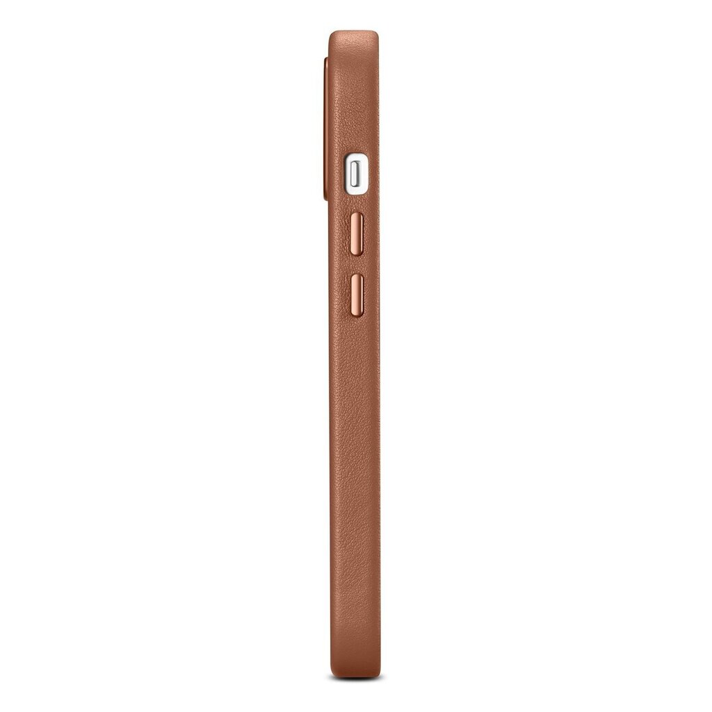 iCarer Leather iPhone 14 brown (WMI14220705-BN) (MagSafe Compatible) цена и информация | Telefonide kaitsekaaned ja -ümbrised | hansapost.ee