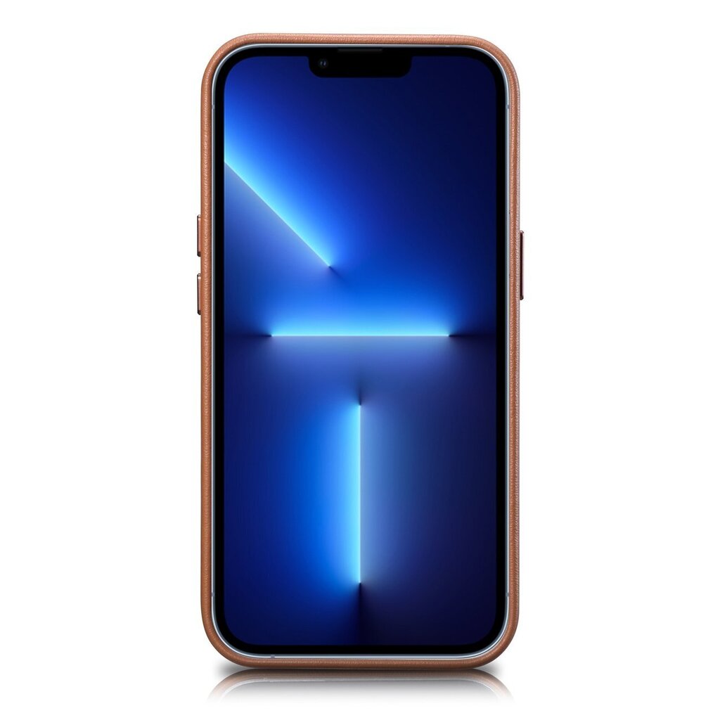 iCarer Leather iPhone 14 brown (WMI14220705-BN) (MagSafe Compatible) hind ja info | Telefonide kaitsekaaned ja -ümbrised | hansapost.ee