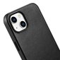 iCarer Leather iPhone 14 Black (WMI14220705-BK) (MagSafe Compatible) hind ja info | Telefonide kaitsekaaned ja -ümbrised | hansapost.ee