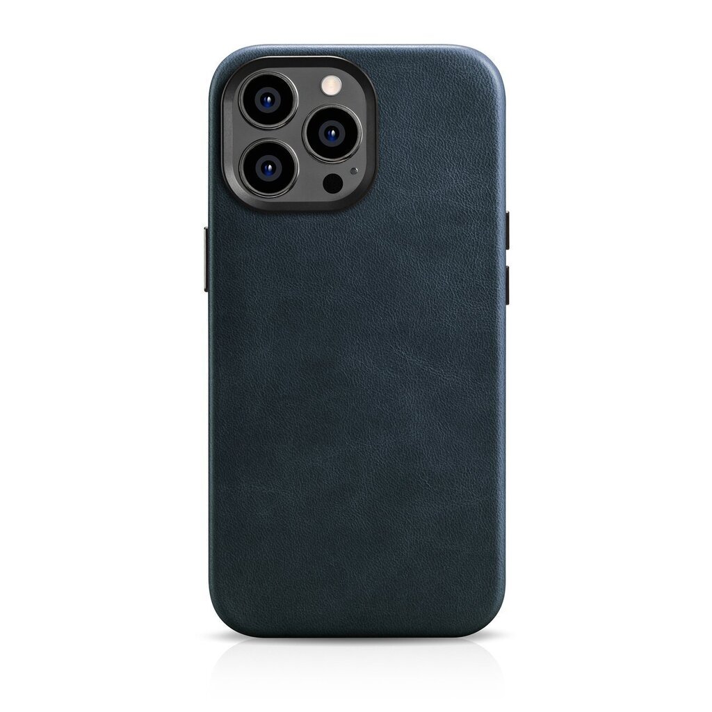 iCarer Leather iPhone 14 Pro Max Magnetic Leather with MagSafe Dark Blue (WMI14220704-BU) цена и информация | Telefonide kaitsekaaned ja -ümbrised | hansapost.ee