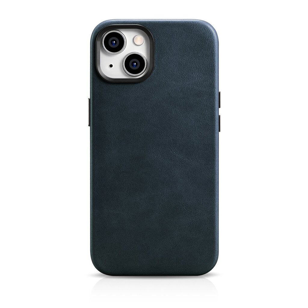 iCarer Leather iPhone 14 Plus Magnetic Leather with MagSafe Dark Blue (WMI14220703-BU) hind ja info | Telefonide kaitsekaaned ja -ümbrised | hansapost.ee