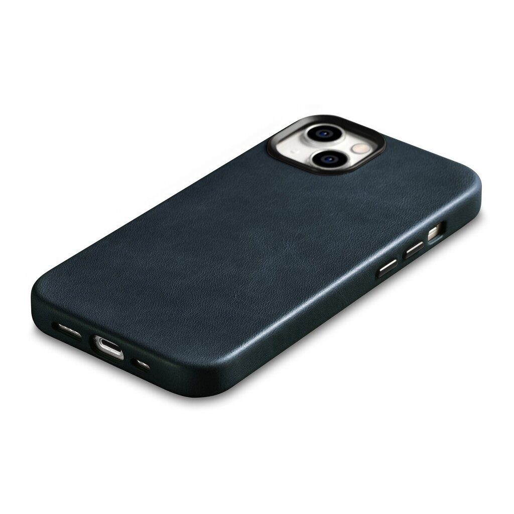 iCarer Leather iPhone 14 Plus Magnetic Leather with MagSafe Dark Blue (WMI14220703-BU) hind ja info | Telefonide kaitsekaaned ja -ümbrised | hansapost.ee