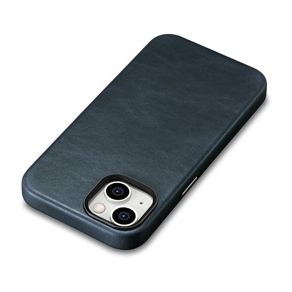 iCarer Leather iPhone 14 Plus Magnetic Leather with MagSafe Dark Blue (WMI14220703-BU) hind ja info | Telefonide kaitsekaaned ja -ümbrised | hansapost.ee