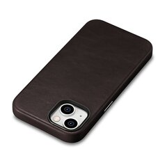 Кожаный чехол iCarer Oil Wax для iPhone 14 с магнитом и MagSafe, коричневый (WMI14220701-BN) цена и информация | Чехлы для телефонов | hansapost.ee