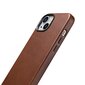 iCarer Leather iPhone 14 Magnetic Leather with MagSafe Brown (WMI14220701-RB) hind ja info | Telefonide kaitsekaaned ja -ümbrised | hansapost.ee