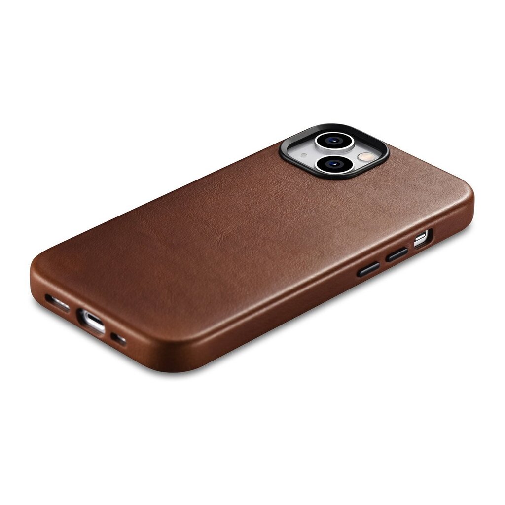 iCarer Leather iPhone 14 Magnetic Leather with MagSafe Brown (WMI14220701-RB) hind ja info | Telefonide kaitsekaaned ja -ümbrised | hansapost.ee