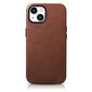 iCarer Leather iPhone 14 Magnetic Leather with MagSafe Brown (WMI14220701-RB) hind ja info | Telefonide kaitsekaaned ja -ümbrised | hansapost.ee