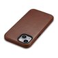 iCarer Leather iPhone 14 Magnetic Leather with MagSafe Brown (WMI14220701-RB) hind ja info | Telefonide kaitsekaaned ja -ümbrised | hansapost.ee