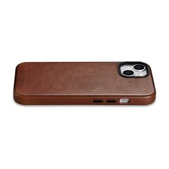 iCarer Leather iPhone 14 Magnetic Leather with MagSafe Brown (WMI14220701-RB) hind ja info | Telefonide kaitsekaaned ja -ümbrised | hansapost.ee