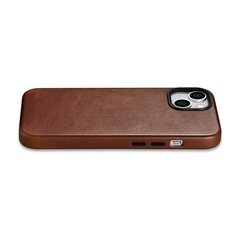 Кожаный чехол iCarer Leather для iPhone 14 с магнитом и MagSafe, коричневый (WMI14220701-RB) цена и информация | Чехлы для телефонов | hansapost.ee