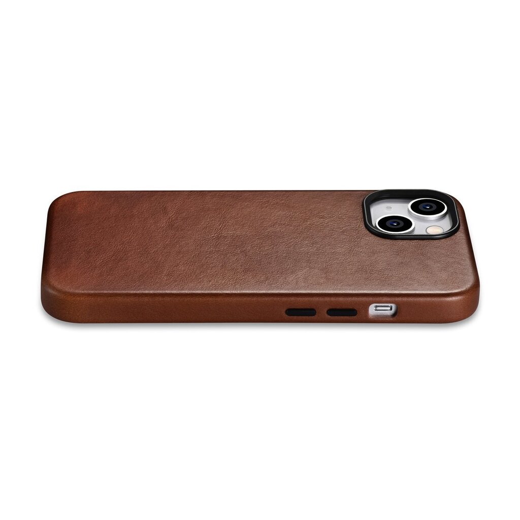 iCarer Leather iPhone 14 Magnetic Leather with MagSafe Brown (WMI14220701-RB) hind ja info | Telefonide kaitsekaaned ja -ümbrised | hansapost.ee