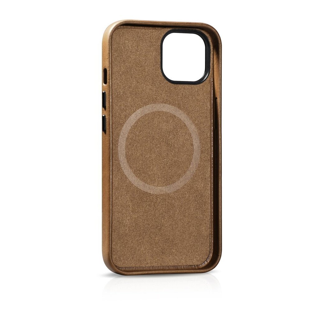 iCarer Oil Wax Leather iPhone 14 Magnetic MagSafe Brown (WMI14220701-TN) цена и информация | Telefonide kaitsekaaned ja -ümbrised | hansapost.ee