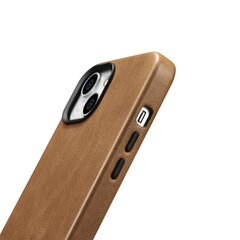 iCarer Oil Wax Leather iPhone 14 Magnetic MagSafe Brown (WMI14220701-TN) hind ja info | Telefonide kaitsekaaned ja -ümbrised | hansapost.ee