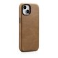 iCarer Oil Wax Leather iPhone 14 Magnetic MagSafe Brown (WMI14220701-TN) цена и информация | Telefonide kaitsekaaned ja -ümbrised | hansapost.ee