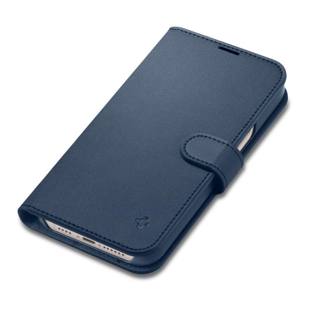 Spigen Wallet S Leather Flip Wallet for iPhone 14 Blue hind ja info | Telefonide kaitsekaaned ja -ümbrised | hansapost.ee