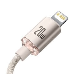 Кабель Baseus Crystal Shine Series USB Type C - Молниеносная зарядка, мощность 20 Вт, 1,2 м (CAJY001304) цена и информация | Кабели для телефонов | hansapost.ee