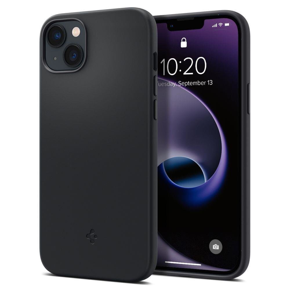 Spigen Silicone Fit iPhone 14 Black цена и информация | Telefonide kaitsekaaned ja -ümbrised | hansapost.ee