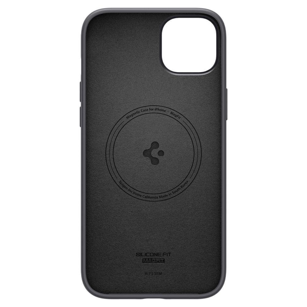 Spigen Silicone Fit iPhone 14 Black цена и информация | Telefonide kaitsekaaned ja -ümbrised | hansapost.ee