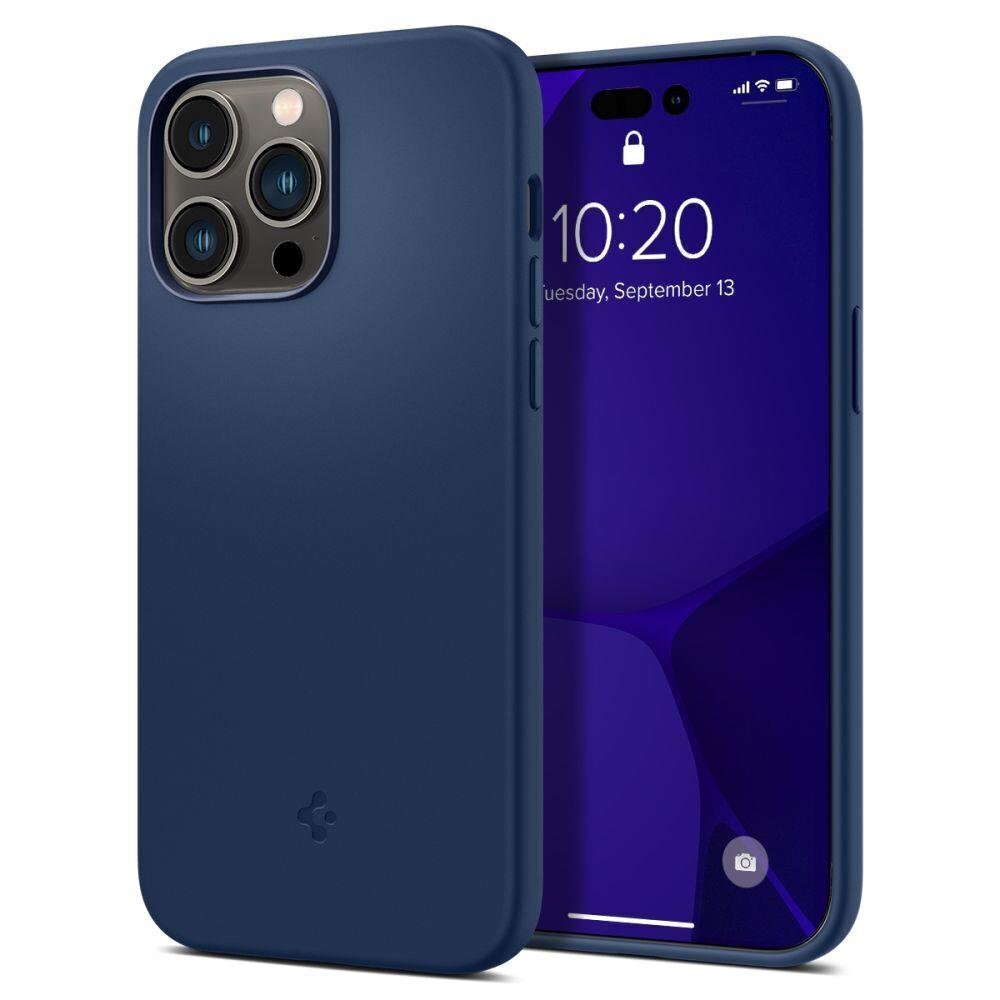 Spigen Silicone Fit iPhone 14 Pro Max Blue цена и информация | Telefonide kaitsekaaned ja -ümbrised | hansapost.ee