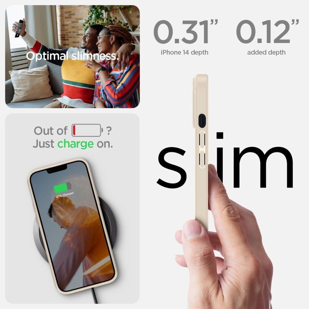 Spigen Ultra Hybrid iPhone 14 SAND BEIGE hind ja info | Telefonide kaitsekaaned ja -ümbrised | hansapost.ee