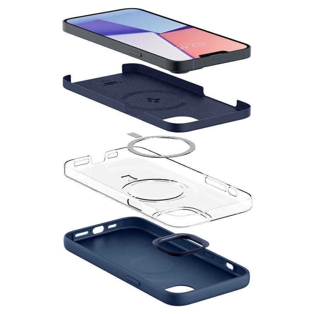 Spigen Silicone Fit iPhone 14 Plus Blue цена и информация | Telefonide kaitsekaaned ja -ümbrised | hansapost.ee