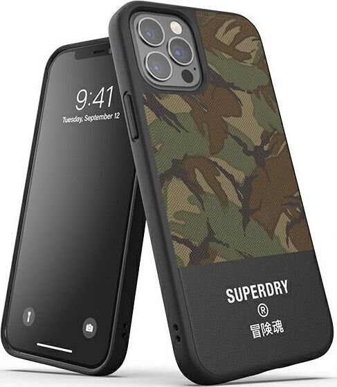 SuperDry Moulded Canvas iPhone 12/12 Pro hind ja info | Telefonide kaitsekaaned ja -ümbrised | hansapost.ee