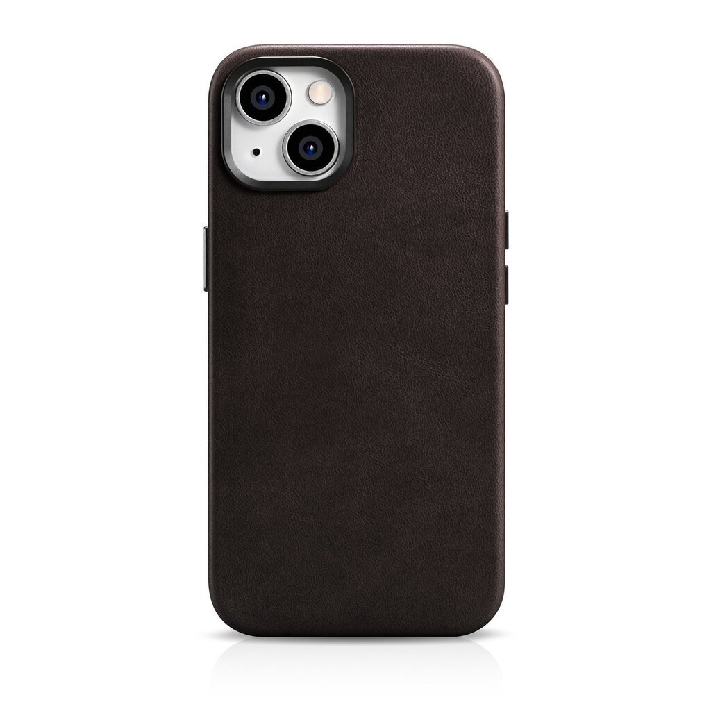 iCarer Leather iPhone 14 Plus Magnetic Leather with MagSafe Brown (WMI14220703-BN) hind ja info | Telefonide kaitsekaaned ja -ümbrised | hansapost.ee