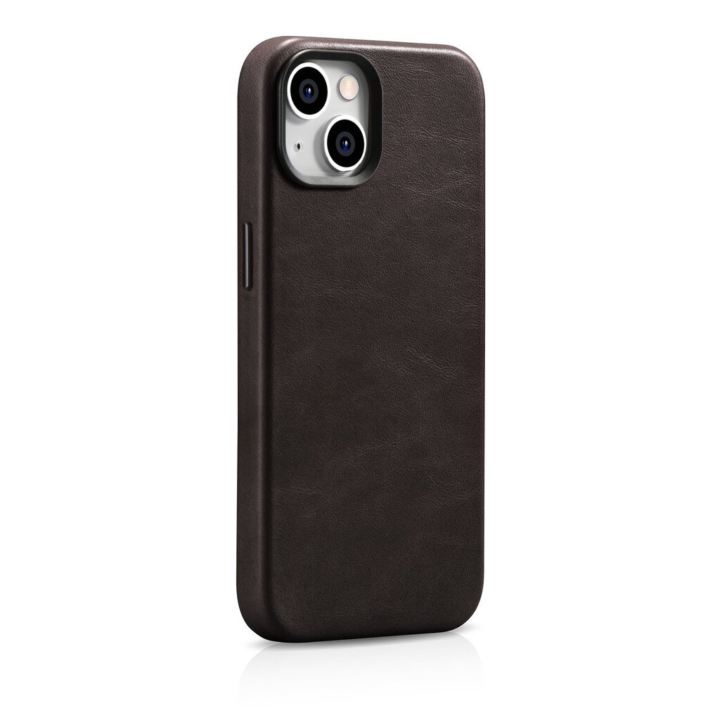 iCarer Leather iPhone 14 Plus Magnetic Leather with MagSafe Brown (WMI14220703-BN) hind ja info | Telefonide kaitsekaaned ja -ümbrised | hansapost.ee