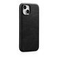 iCarer Leather iPhone 14 Plus Magnetic Leather with MagSafe Black (WMI14220703-BK) цена и информация | Telefonide kaitsekaaned ja -ümbrised | hansapost.ee