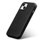 iCarer Leather iPhone 14 Plus Magnetic Leather with MagSafe Black (WMI14220703-BK) hind ja info | Telefonide kaitsekaaned ja -ümbrised | hansapost.ee