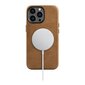 iCarer Leather iPhone 14 Pro Magnetic Leather with MagSafe Brown (WMI14220702-TN) hind ja info | Telefonide kaitsekaaned ja -ümbrised | hansapost.ee