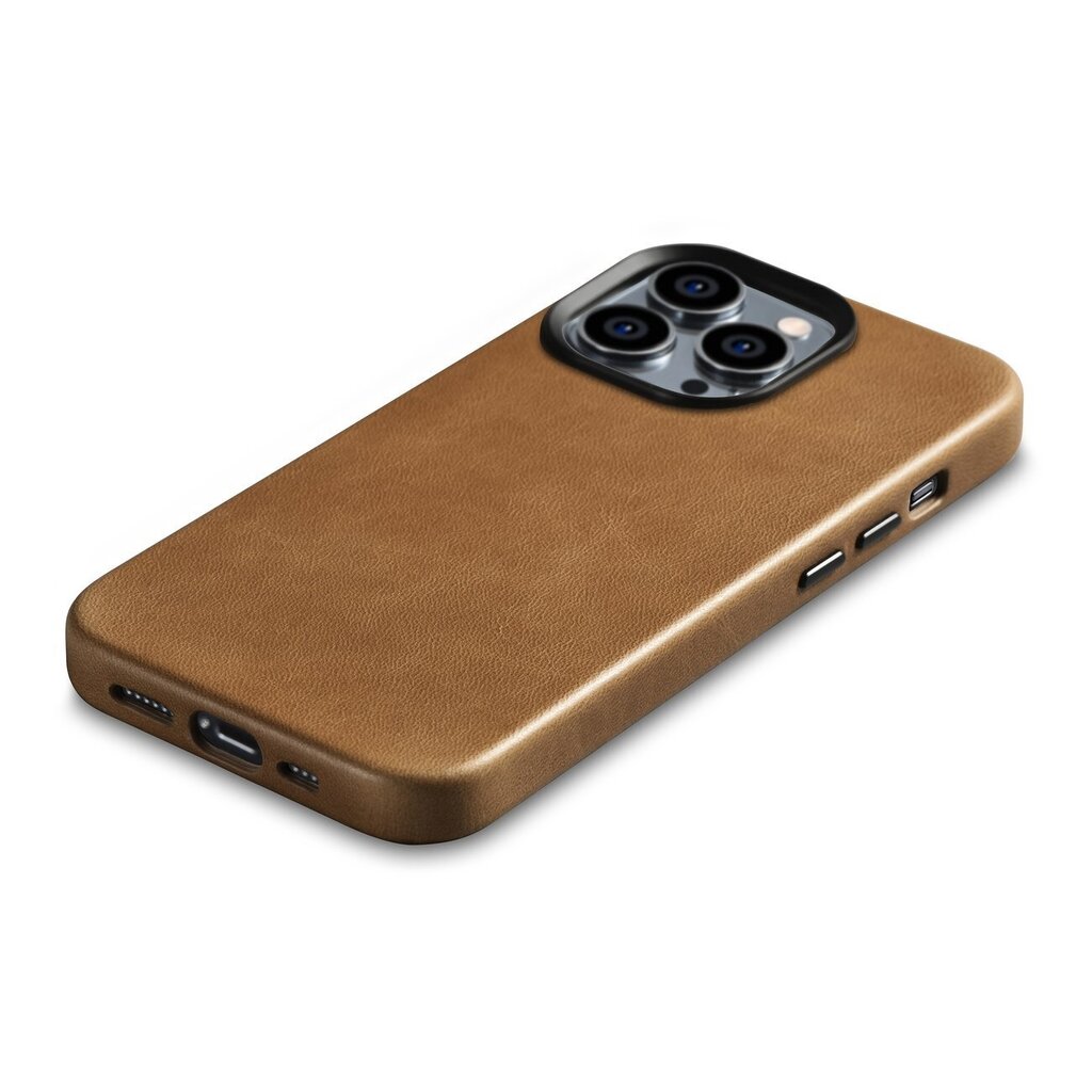 iCarer Leather iPhone 14 Pro Magnetic Leather with MagSafe Brown (WMI14220702-TN) hind ja info | Telefonide kaitsekaaned ja -ümbrised | hansapost.ee