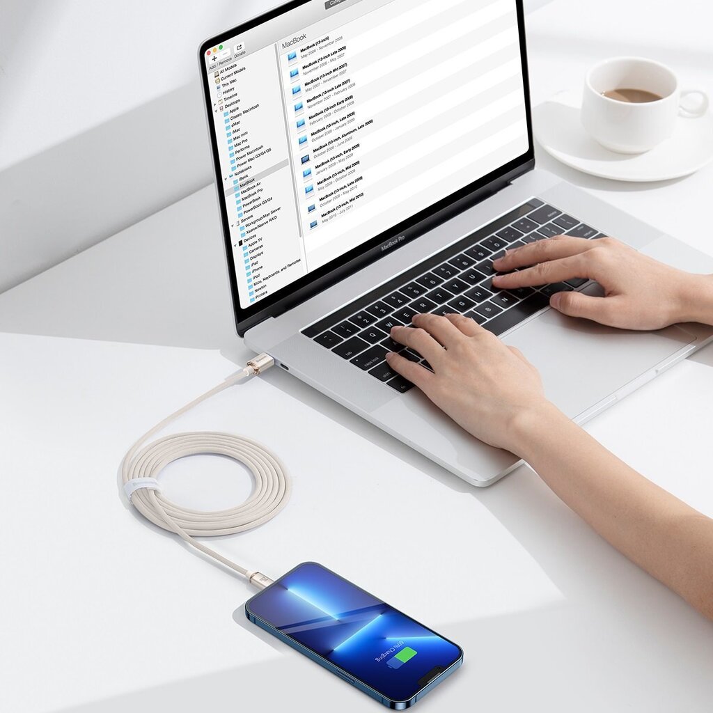 Baseus Crystal Shine Series USB Type C - Lightning Fast Charging Power Delivery 20W 2m (CAJY001404) hind ja info | Mobiiltelefonide kaablid | hansapost.ee